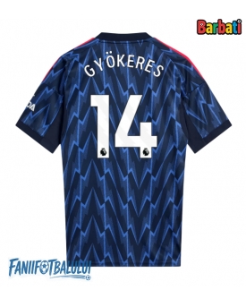 Arsenal Viktor Gyokeres #14 Tricou Fotbal Replică 2025-26 Barbati Deplasare